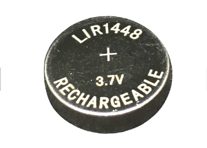 Lightweight LIR1448 Li Ion Button Cell  Li Ion Coin Cell In Bluetooth Earphone