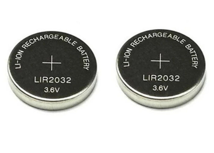 Lightweight Li Ion Button Cell 3.6V LIR2032 3.7V 40mAh In Blood Glucose Meter